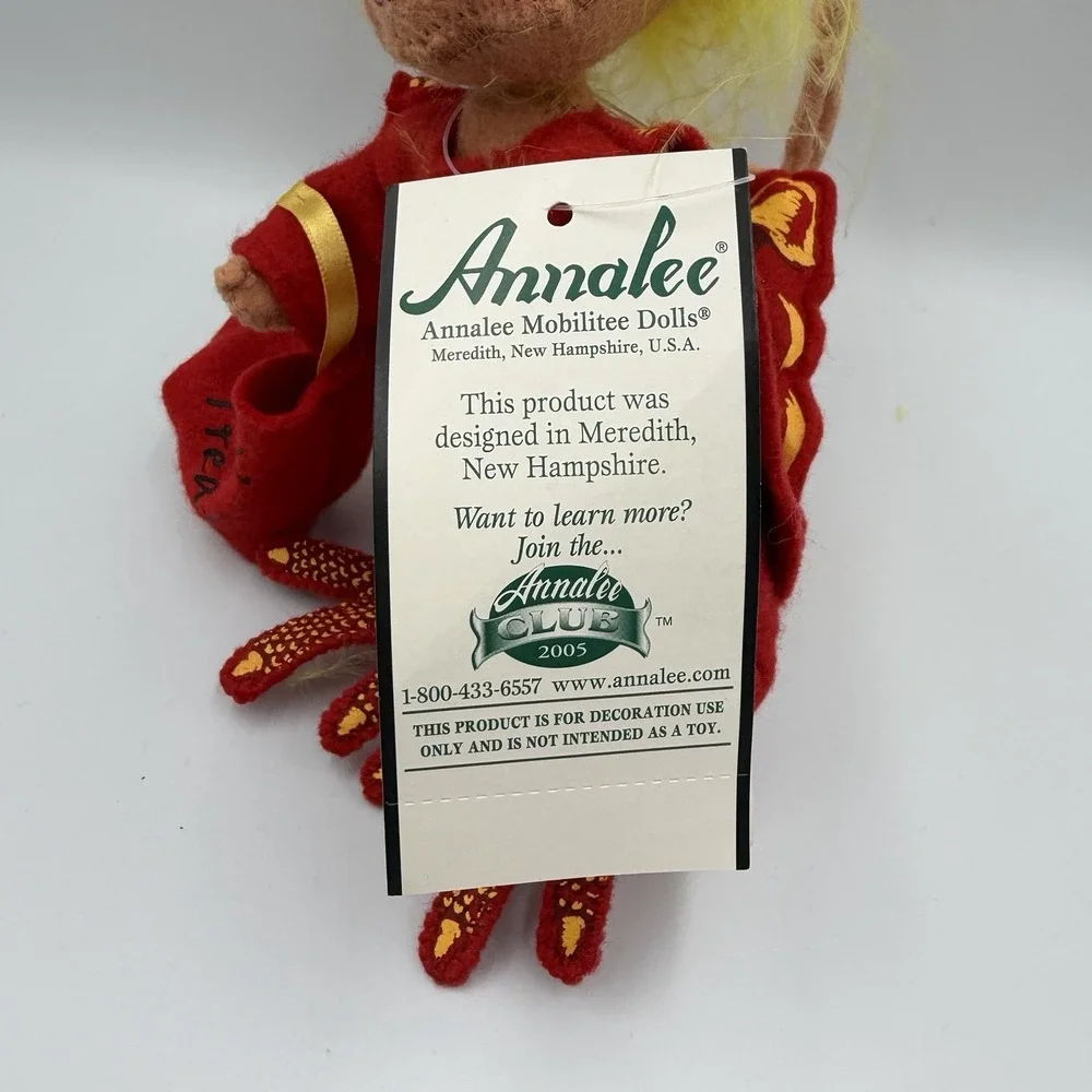 Annalee Trick or Treat Dragon Mouse Doll With Hard Mask Halloween 2005 Rare HTF